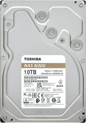 UNIDAD DE ALMACENAMIENTO INTERNA NAS TOSHIBA N300 10TB 3.5