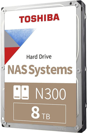 DISCO DURO TOSHIBA N300 NAS G7: 8TB, SATA 6.0GB/S, 7200RPM, 256MB CACHE, 3.5