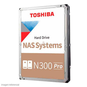 DISCO DURO TOSHIBA N300 PRO, 16TB, NAS, SATA 6.0GB/S, 7200RPM, 512MB CACHE, 3.5
