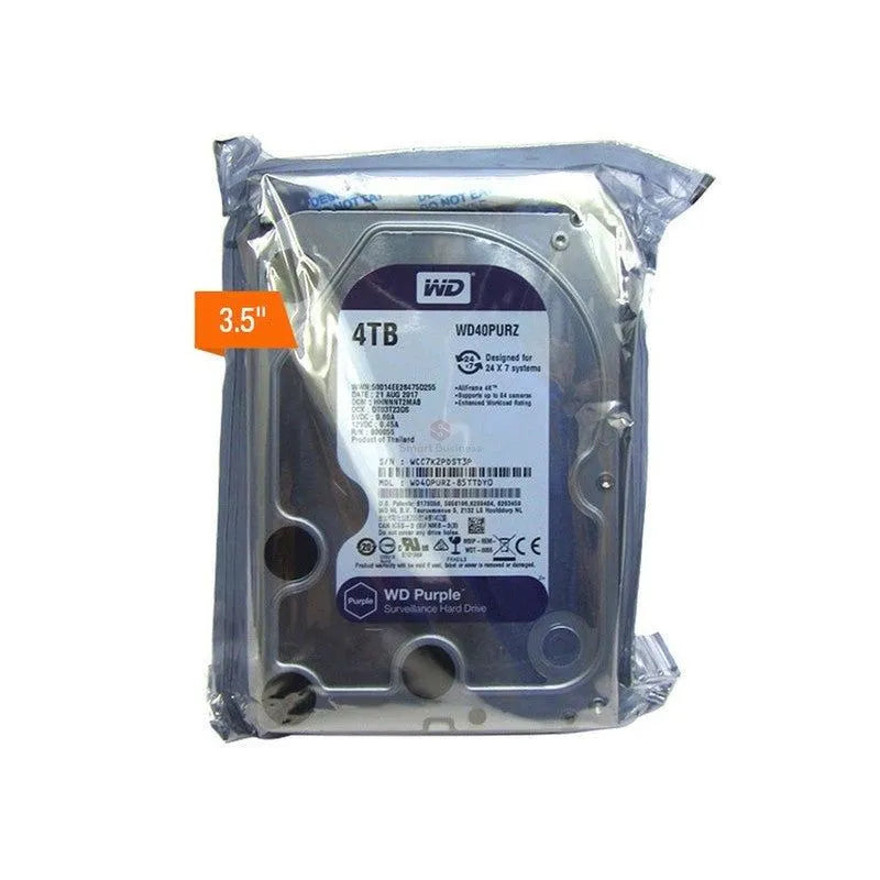 DISCO DURO WESTERN DIGITAL WD43PURZ - 4TB, CACHÉ 256MB, 5400 RPM, 3.5