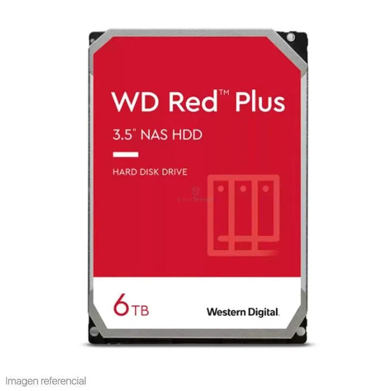 DISCO DURO INTERNO WESTERN DIGITAL RED PLUS WD60EFPX, 6TB, SATA, 5400RPM, 3.5