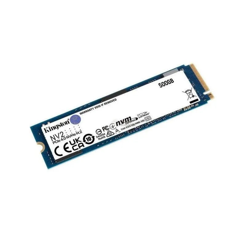 UNIDAD INTERNA SSD KINGSTON NV2 500GB M.2 PCIe GEN4 NVMe, VELOCIDAD DE LECTURA 3500MB/S, IDEAL PARA PC Y LAPTOP
