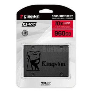 UNIDAD SSD KINGSTON SA400S37/960G - DISCO SÓLIDO SATA 2.5, 960GB, COMPATIBLE CON LAPTOP Y PC DE ESCRITORIO