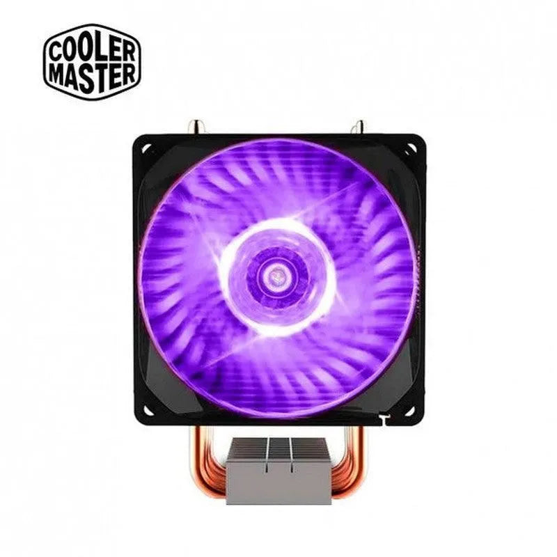 Disipador Cpu Cooler Master Hyper H410R Rgb, 92Mm, 600 - 2000Rpm, Negro/Plata ― Requiere Bracket 603005420-Gp Para Socket S-1700 De Procesadores Intel 12Va. Generación O Superior