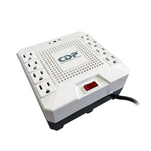ESTABILIZADOR CDP R-AVR1808I: 1800 VA/1000 W, 8 TOMAS DE SALIDA, COLOR BLANCO