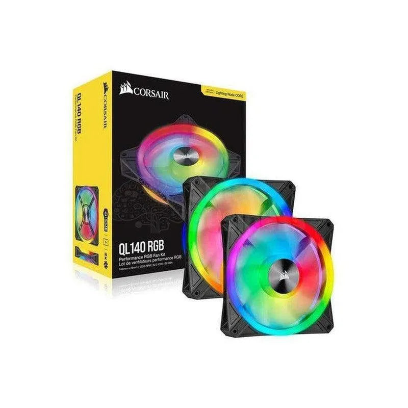 Fan Corsair Dual Ql140 Rgb, 14Cm, 550 - 1250 ±10% Rpm, 6V - 13.2V, Pwm Control.