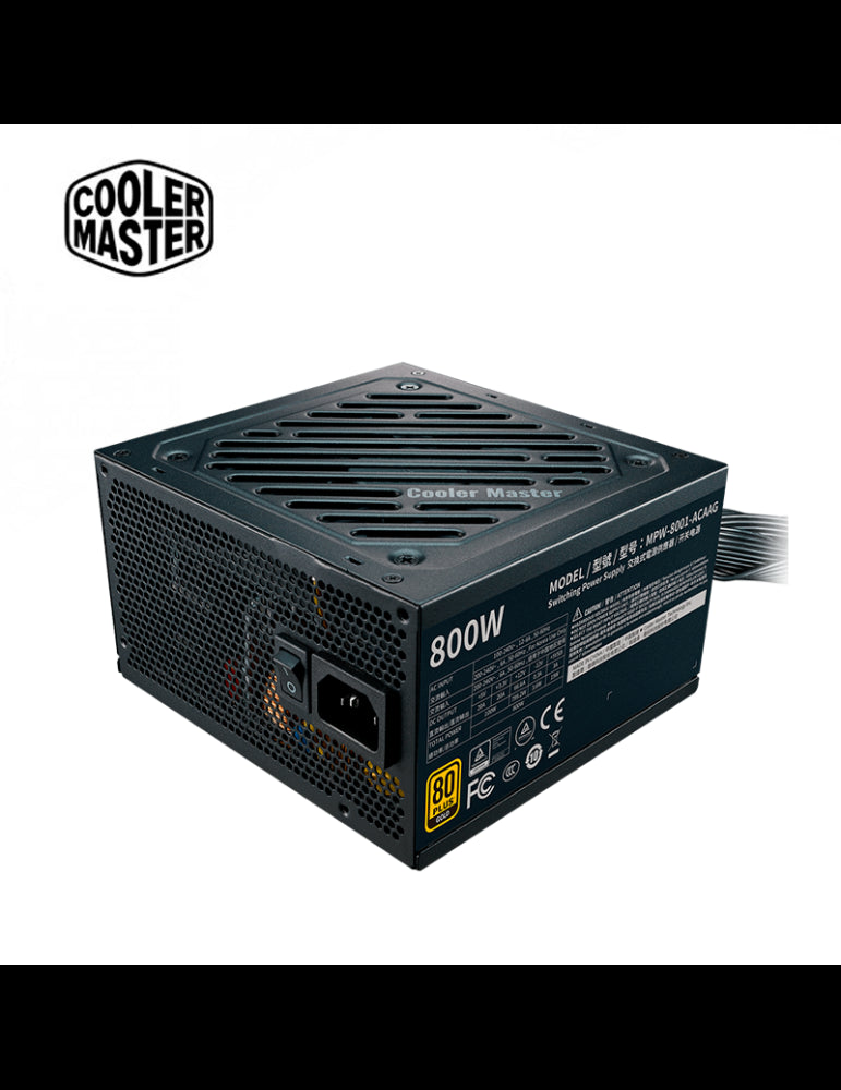 FUENTE DE PODER ATX COOLER MASTER G800 80 PLUS GOLD 800W, 24-PIN, VENTILADOR 120MM - ¡ENVÍO GRATIS EN COMPRAS DE HASTA 5 UNIDADES POR CLIENTE!