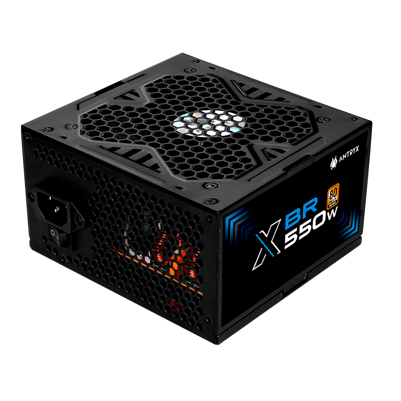 FUENTE DE PODER ANTRYX XBR-550 550W 80PLUS BRONZE CON ALTA EFICIENCIA ENERGÉTICA