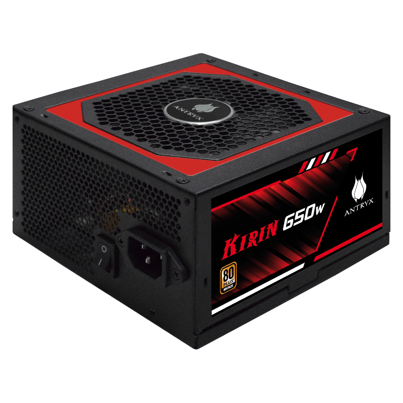 FUENTE DE PODER ANTRYX 650W KIRIN 80 PLUS BRONZE (AP-KB650) - ALTO RENDIMIENTO Y EFICIENCIA ENERGÉTICA