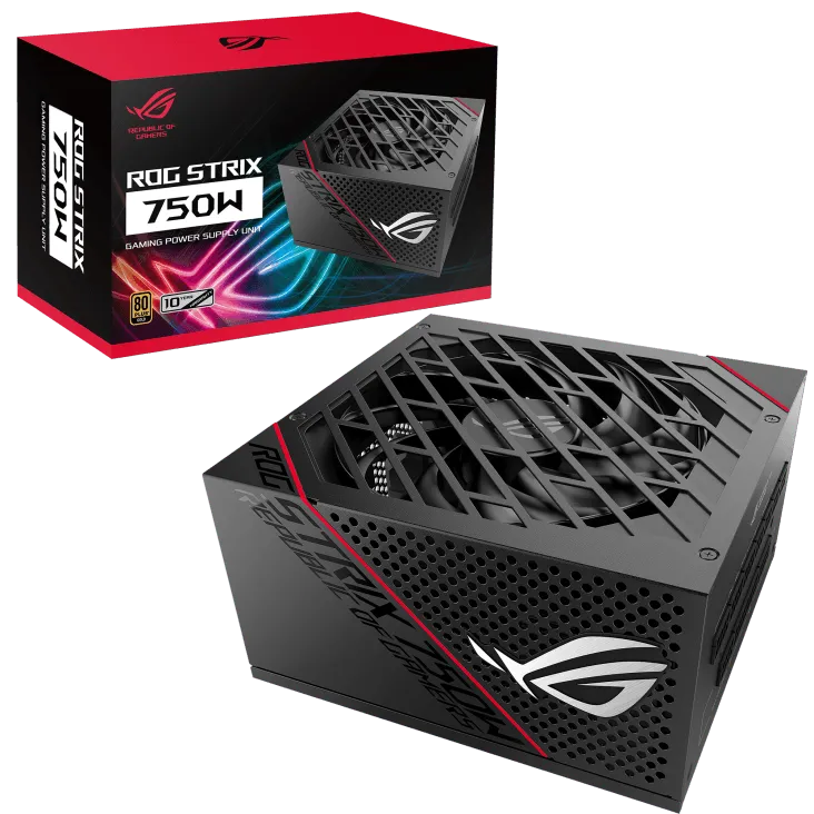 FUENTE DE ALIMENTACIÓN ASUS ROG STRIX 750W GOLD - POTENCIA Y EFICIENCIA CERTIFICADA