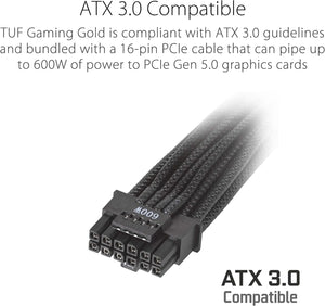 FUENTE DE ALIMENTACIÓN MODULAR ASUS TUF GAMING 750W 80 PLUS GOLD, ALTA EFICIENCIA Y RENDIMIENTO
