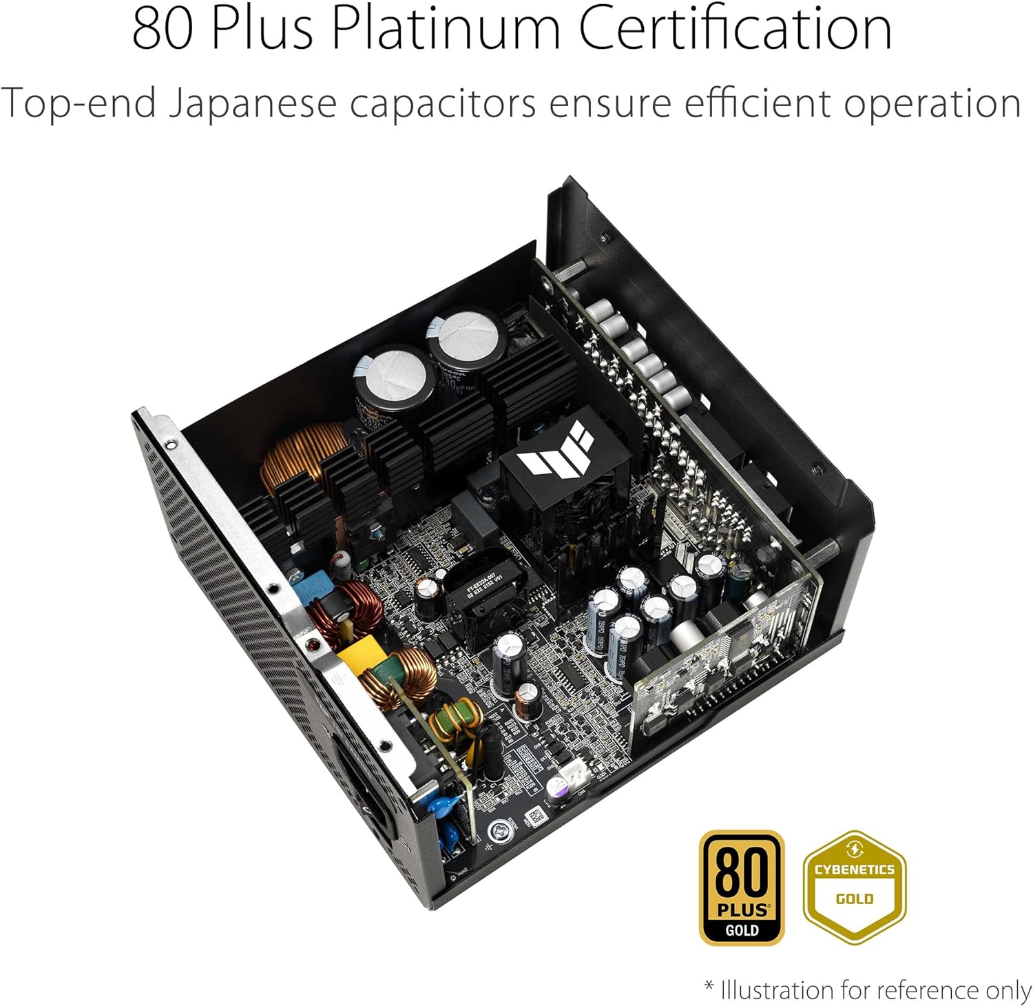 FUENTE DE ALIMENTACIÓN MODULAR ASUS TUF GAMING 750W 80 PLUS GOLD, ALTA EFICIENCIA Y RENDIMIENTO