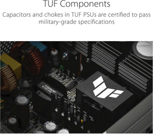FUENTE DE ALIMENTACIÓN MODULAR ASUS TUF GAMING 750W 80 PLUS GOLD, ALTA EFICIENCIA Y RENDIMIENTO