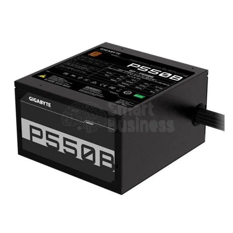 FUENTE DE ALIMENTACIÓN GIGABYTE GP-P550B: POTENCIA DE 550W, CERTIFICACIÓN 80 PLUS BRONZE, DISEÑO ATX, COLOR NEGRO, NO MODULAR