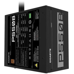 FUENTE DE ALIMENTACIÓN GIGABYTE GP-P550B: POTENCIA DE 550W, CERTIFICACIÓN 80 PLUS BRONZE, DISEÑO ATX, COLOR NEGRO, NO MODULAR