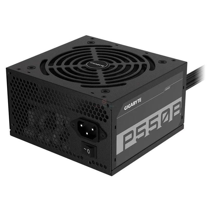 FUENTE DE ALIMENTACIÓN GIGABYTE GP-P550B: POTENCIA DE 550W, CERTIFICACIÓN 80 PLUS BRONZE, DISEÑO ATX, COLOR NEGRO, NO MODULAR