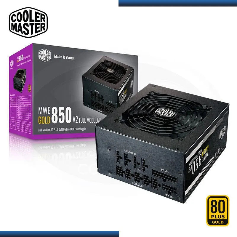 FUENTE DE ALIMENTACIÓN COOLER MASTER MWE GOLD 850W - MODULAR, CERTIFICACIÓN 80 PLUS GOLD