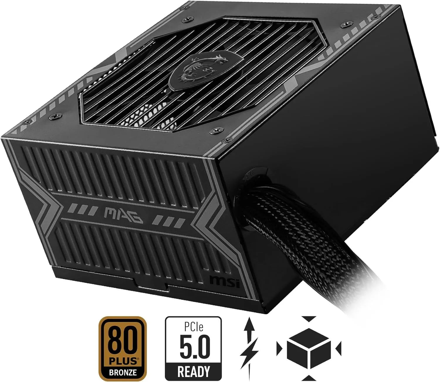 FUENTE DE ALIMENTACIÓN MSI MAG A750BN: 750W, FORMATO ATX, 80 PLUS BRONZE, COMPATIBILIDAD PCIE5