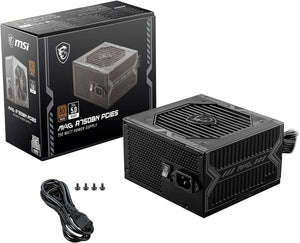 FUENTE DE ALIMENTACIÓN MSI MAG A750BN: 750W, FORMATO ATX, 80 PLUS BRONZE, COMPATIBILIDAD PCIE5