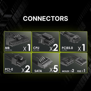 FUENTE DE ALIMENTACIÓN MSI MAG A750BN: 750W, FORMATO ATX, 80 PLUS BRONZE, COMPATIBILIDAD PCIE5