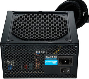 FUENTE DE PODER ATX SEASONIC S12III 550W SSR-550GB3 | CERTIFICACIÓN BRONZE 80 PLUS | NO MODULAR | COLOR NEGRO