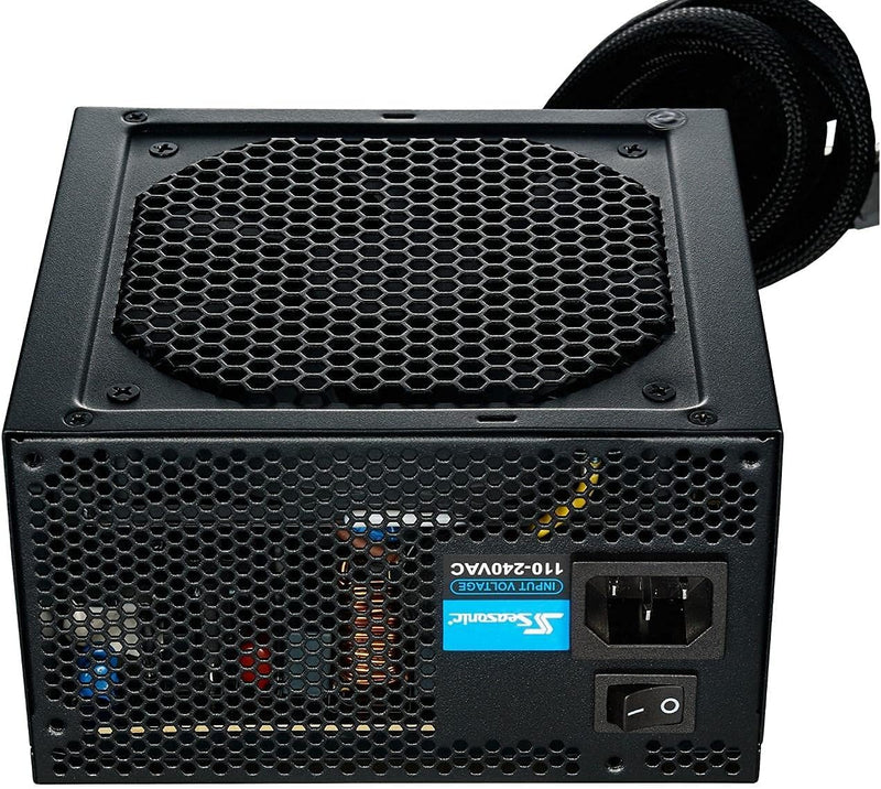 FUENTE DE PODER ATX SEASONIC S12III 550W SSR-550GB3 | CERTIFICACIÓN BRONZE 80 PLUS | NO MODULAR | COLOR NEGRO