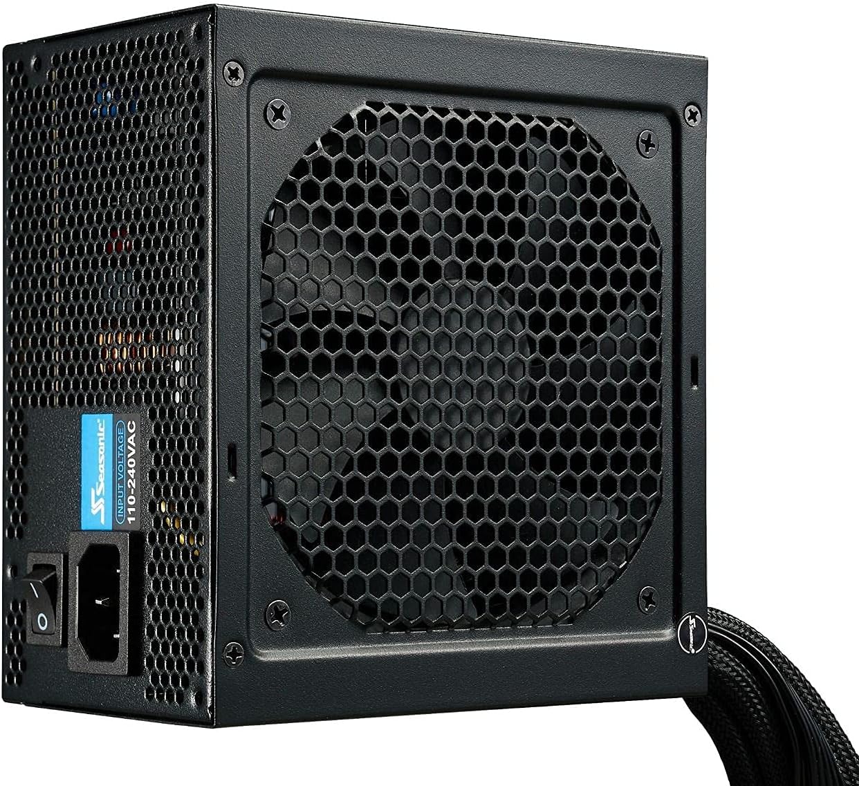FUENTE DE PODER ATX SEASONIC S12III 550W SSR-550GB3 | CERTIFICACIÓN BRONZE 80 PLUS | NO MODULAR | COLOR NEGRO