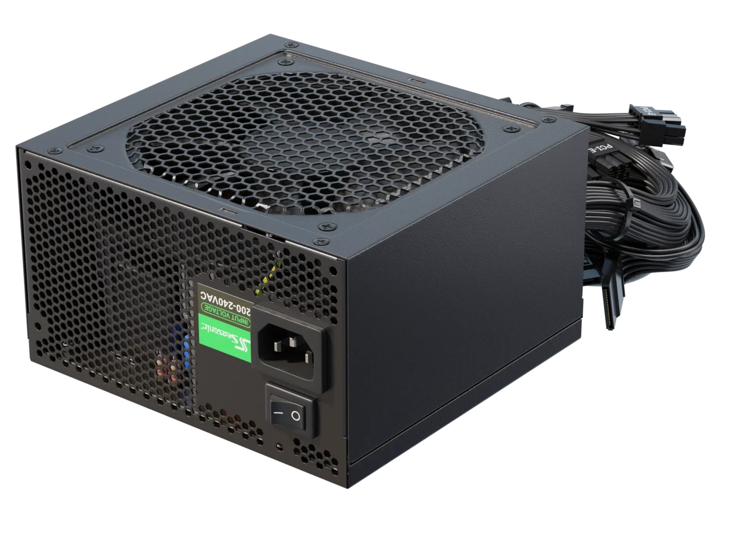 FUENTE DE PODER SEASONIC A12 500W 80PLUS WHITE (SSR-500RA) - EFICIENCIA CERTIFICADA, VENTILADOR SILENCIOSO, DISEÑO COMPACTO