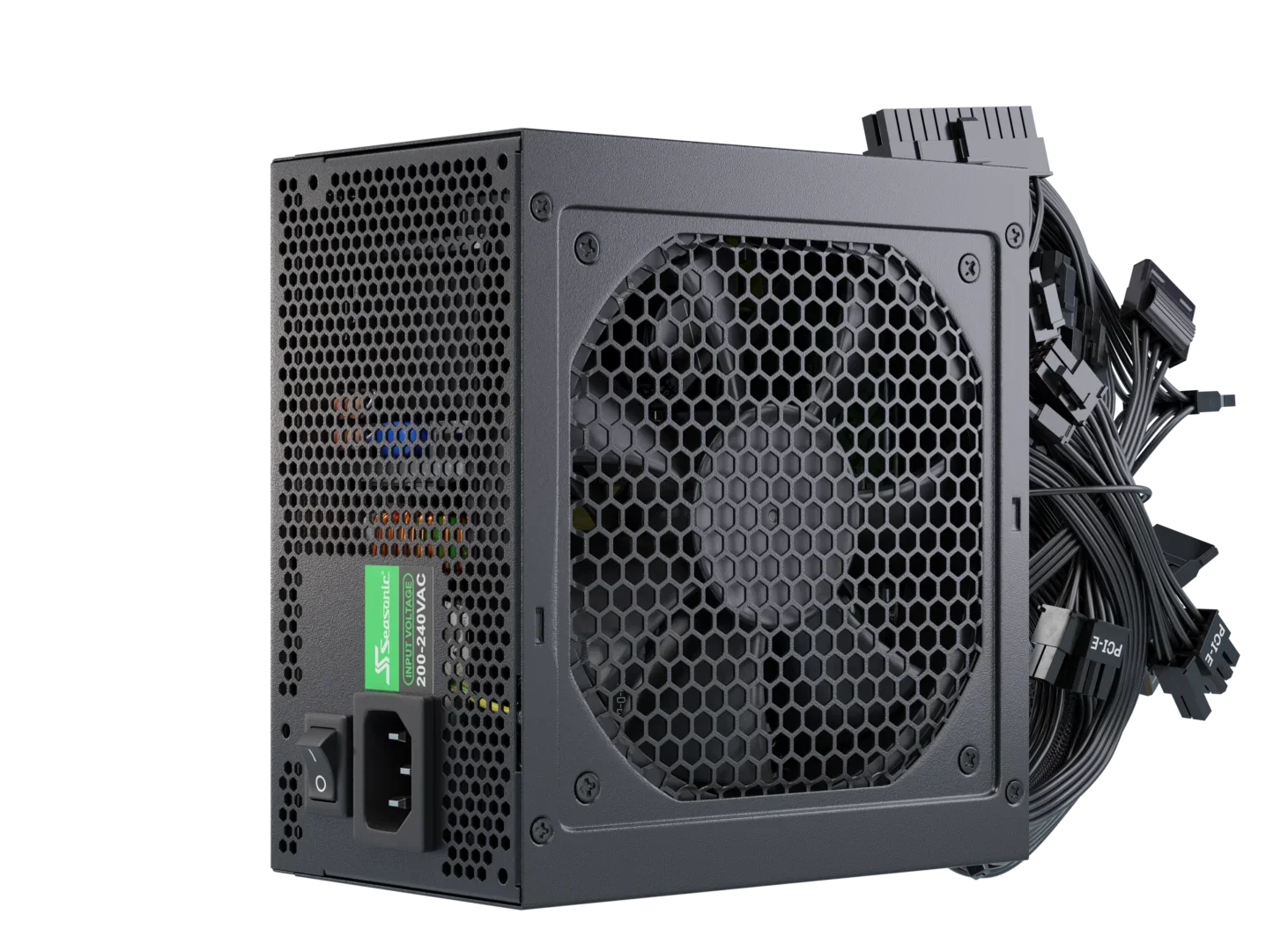 FUENTE DE PODER SEASONIC A12 500W 80PLUS WHITE (SSR-500RA) - EFICIENCIA CERTIFICADA, VENTILADOR SILENCIOSO, DISEÑO COMPACTO