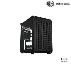 GABINETE MIDI-TOWER COOLER MASTER QUBE 500 FLATPACK CON VENTANA, COMPATIBLE ATX/EATX/ITX/MICRO-ATX, USB 3.0, NEGRO, 1 VENTILADOR INSTALADO, SIN FUENTE DE PODER
