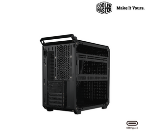 GABINETE MIDI-TOWER COOLER MASTER QUBE 500 FLATPACK CON VENTANA, COMPATIBLE ATX/EATX/ITX/MICRO-ATX, USB 3.0, NEGRO, 1 VENTILADOR INSTALADO, SIN FUENTE DE PODER
