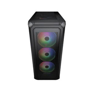 GABINETE COUGAR ARCHON 2 MESH RGB: MIDI-TOWER CON VENTANA, COMPATIBLE ATX/MICRO ATX/MINI-ITX, PUERTOS USB 2.0/3.0, EQUIPADO CON 3 VENTILADORES ARGB, SIN FUENTE, COLOR NEGRO.