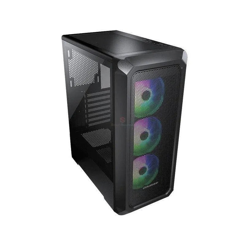 GABINETE COUGAR ARCHON 2 MESH RGB: MIDI-TOWER CON VENTANA, COMPATIBLE ATX/MICRO ATX/MINI-ITX, PUERTOS USB 2.0/3.0, EQUIPADO CON 3 VENTILADORES ARGB, SIN FUENTE, COLOR NEGRO.
