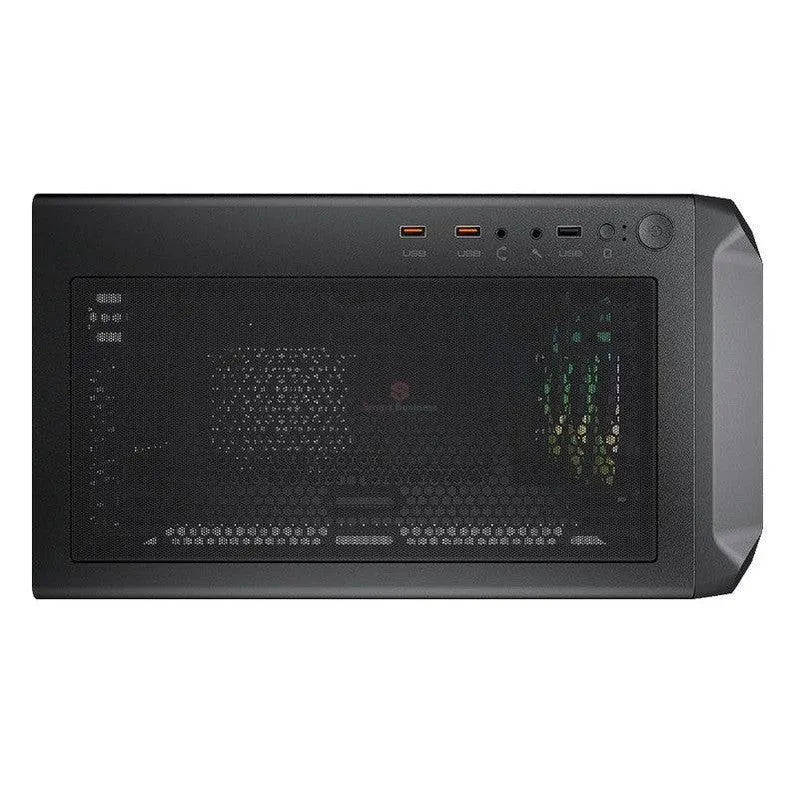 GABINETE COUGAR ARCHON 2 MESH RGB: MIDI-TOWER CON VENTANA, COMPATIBLE ATX/MICRO ATX/MINI-ITX, PUERTOS USB 2.0/3.0, EQUIPADO CON 3 VENTILADORES ARGB, SIN FUENTE, COLOR NEGRO.