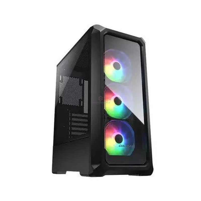 GABINETE COUGAR ARCHON 2 RGB: MIDI-TOWER CON VENTANA, COMPATIBLE MINI-ITX/MICRO-ATX/ATX, PUERTOS USB 3.0/2.0, INCLUYE 3 VENTILADORES ARGB INSTALADOS, COLOR NEGRO, SIN FUENTE.