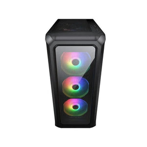 GABINETE COUGAR ARCHON 2 RGB: MIDI-TOWER CON VENTANA, COMPATIBLE MINI-ITX/MICRO-ATX/ATX, PUERTOS USB 3.0/2.0, INCLUYE 3 VENTILADORES ARGB INSTALADOS, COLOR NEGRO, SIN FUENTE.
