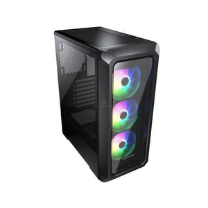 GABINETE COUGAR ARCHON 2 RGB: MIDI-TOWER CON VENTANA, COMPATIBLE MINI-ITX/MICRO-ATX/ATX, PUERTOS USB 3.0/2.0, INCLUYE 3 VENTILADORES ARGB INSTALADOS, COLOR NEGRO, SIN FUENTE.
