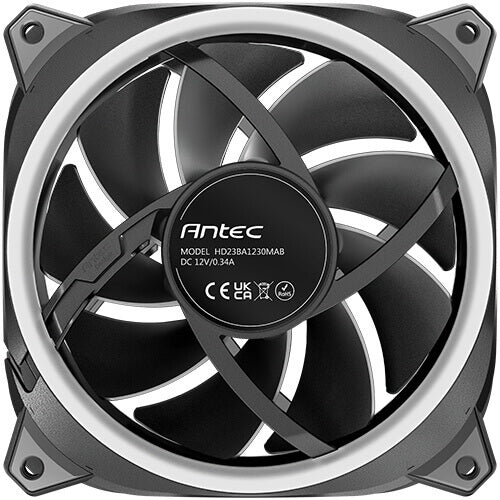 VENTILADOR ANTEC NEO PRIZM T3 120 RGB 3PK ILUMINACIÓN ARGB CONTROL REMOTO SILENCIOSO 0-761345-40044-2