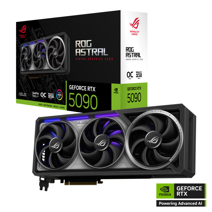 TARJETA DE VIDEO ASUS ROG ASTRAL GEFORCE RTX 5090 32GB GDDR7 OC EDITION, PCIE GEN 5.0