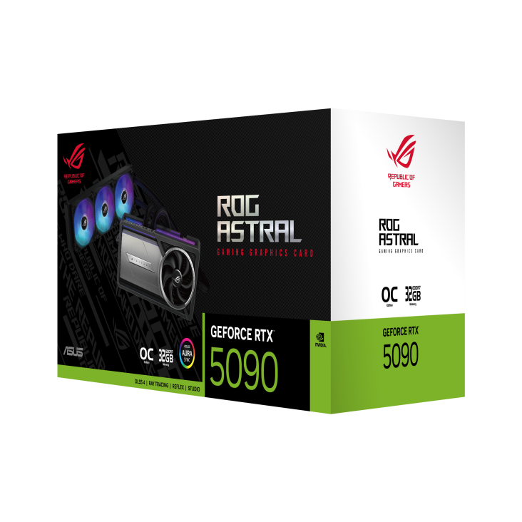 TARJETA DE VIDEO ASUS ROG ASTRAL LC GEFORCE RTX 5090 32GB GDDR7 OC EDITION, PCIE GEN 5.0