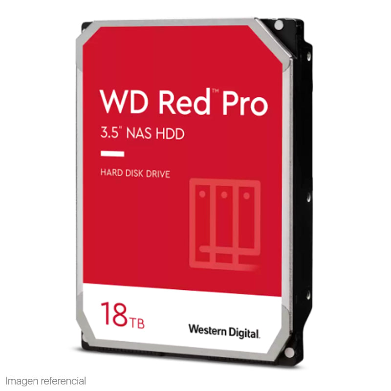 DISCO DURO NAS WESTERN DIGITAL RED PRO 18TB WD181KFGX, SATA 7200RPM, 3.5