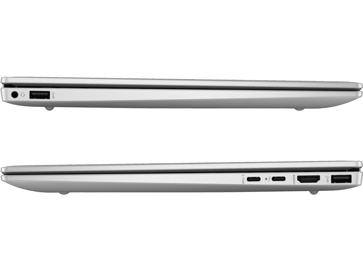 LAPTOP HP PAVILION PLUS 14-EW1000LA: PROCESADOR CORE i5, 512GB SSD, GRÁFICOS INTEL ARC, PLATA NATURAL, CÁMARA IR 5MP TNR, DISEÑO POLIÉSTER PVCY