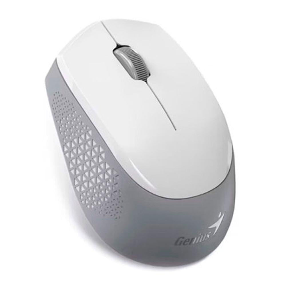 GENIUS NX‑8000S BT RATÓN INALÁMBRICO BLUE‑EYE 1200 DPI BLUETOOTH + USB 2.4 GHZ SILENCIOSO BLANCO‑GRIS