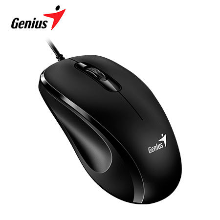 GENIUS MOUSE DX‑101 ÓPTICO USB CABLE 1200 DPI FULL SIZE NEGRO