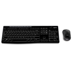COMBO TECLADO Y MOUSE INALAMBRICO LOGITECH MK270, TECLADO RESISTENTE A SALPICADURAS, MOUSE 1000 DPI, 3 BOTONES (920-004432)