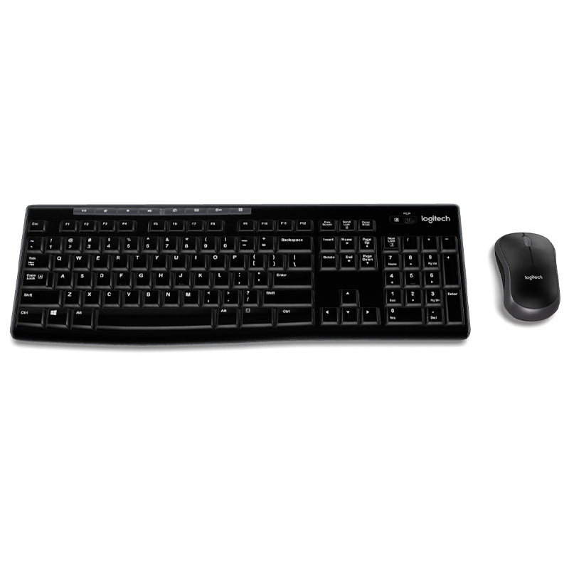 COMBO TECLADO Y MOUSE INALAMBRICO LOGITECH MK270, TECLADO RESISTENTE A SALPICADURAS, MOUSE 1000 DPI, 3 BOTONES (920-004432)