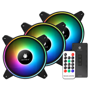 KIT ARGB ANTRYX SPECTRUM 310 NEGRO, 120MM X 3, C/ CONTROLADOR (P.N.: AAK-SP310)