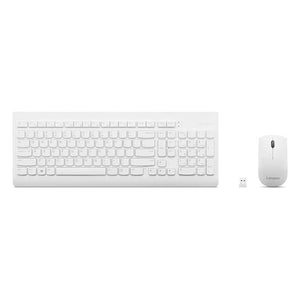 KIT DE TECLADO Y MOUSE INALÁMBRICO LENOVO 510 EN COLOR BLANCO - COMBO ERGONÓMICO CON CONECTIVIDAD AVANZADA Y DISEÑO ELEGANTE