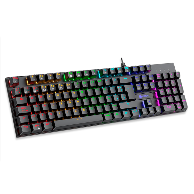KIT GAMING ANTRYX GC-3100 X3 BLACK CON AUDÍFONOS, TECLADO RED SWITCH Y MOUSE (AGC-3100X3KRE-SP)