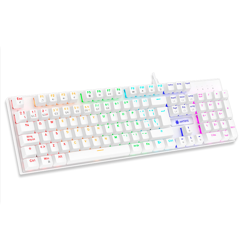 KIT GAMING ANTRYX GC-3100X3WRE-SP: AUDÍFONOS, TECLADO RED SWITCH Y MOUSE EN COLOR BLANCO